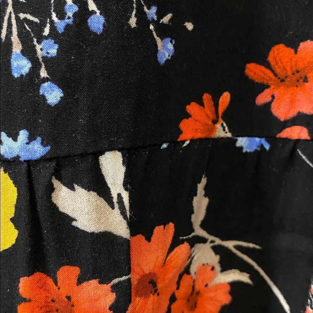 Old Navy Black Floral Long Sleeve Dress - Picture 6 of 7